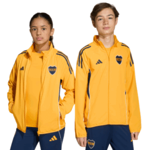 CAMPERA ADIDAS DE PRESENTACION DE BOCA JUNIORS TIRO 25 COMPETITION PARA NIÑOS