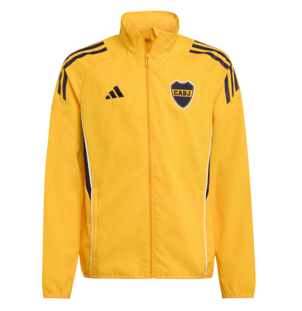 CAMPERA ADIDAS DE PRESENTACION DE BOCA JUNIORS TIRO 25 COMPETITION PARA NIÑOS