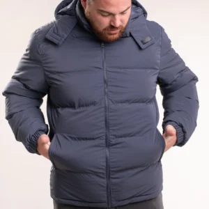 CAMPERA CON CAPUCHA DESMONTABLE BOLSILLO INTERIOR 2XL AL 4XL