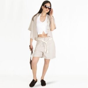 CHAQUETA LINO RAYADO