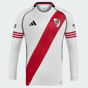 CAMISETA ADIDAS TITULAR RIVER PLATE 25/26 MANGA LARGA ADULTO