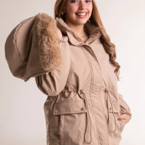 PARKA CON CAPUCHA DESMONTABLE REVERSIBLE 2XL AL 4XL