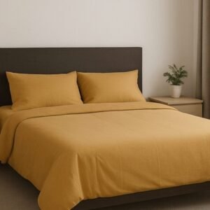 JUEGO DE SÁBANAS 1 1/2 PLAZA 200 HILOS