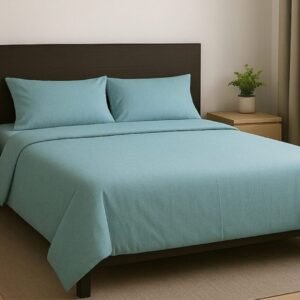 JUEGO DE SÁBANAS 1 1/2 PLAZA 200 HILOS